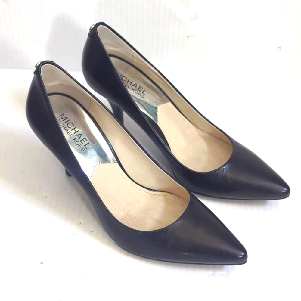 Michael Kors Women's Dorothy Flex High Heel Pump Black Leather